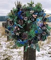 [🌲Christmas Special Price] 💖Winter Christmas Peacock Wreath-mysite-Adracos