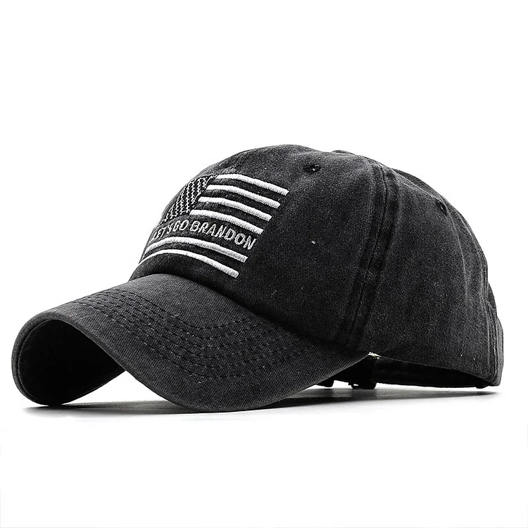 Lets Go Brandon FJB Baseball Cap Four Seasons Outdoor Sun Cap 100%Cotton Embroidery Snapback Women MenDad Hat