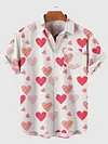💕 Full-Print Heart-Shaped Men's Short Sleeve Shirt