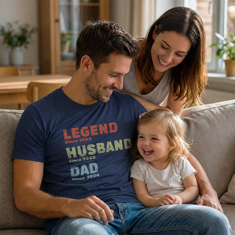 Personalized Legend Dad Grandpa Shirt &ndash; Custom Family Year T-Shirt, Hoodie & Sweatshirt Gift for Fathers