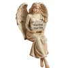 Guardian Angel Shelf Sitter Engraved Memorial Garden Angel Stone Home Decoration