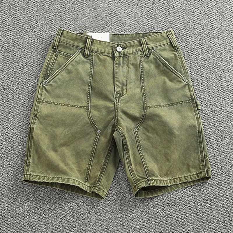Men's Retro Casual All-Match Distressed Heavy Washed Shorts