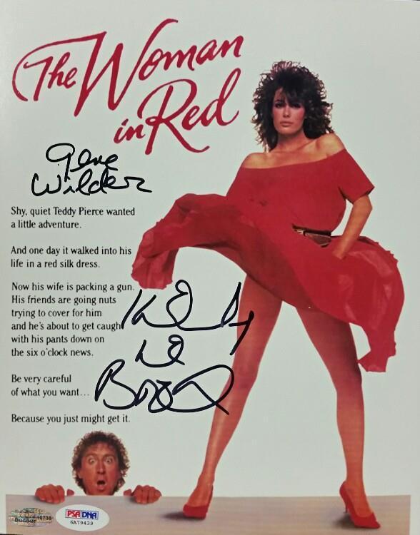 GENE WILDER and KELLY LEBROCK Signed 8x10 Photo Poster painting The Woman in Red Auto w/ PSA/DNA