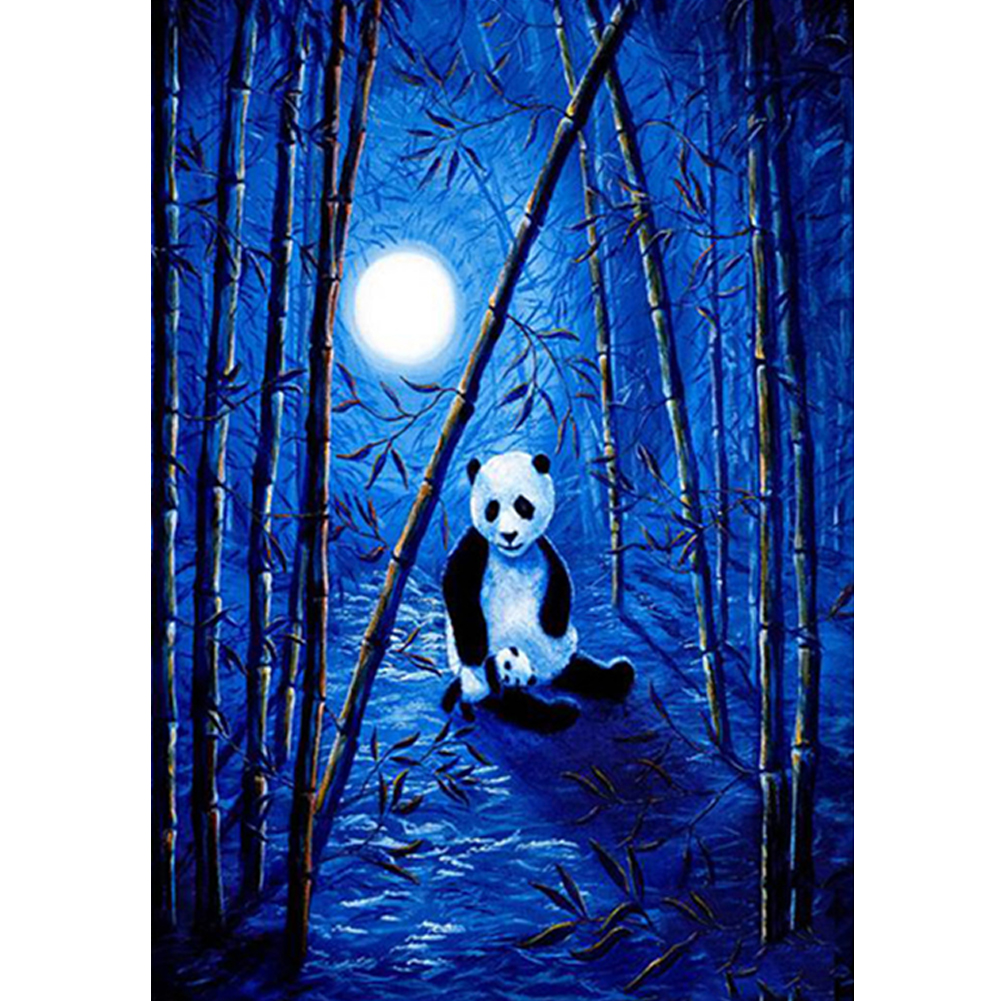 

30*40CM - Panda - Round Drill Diamond Painting, 501 Original