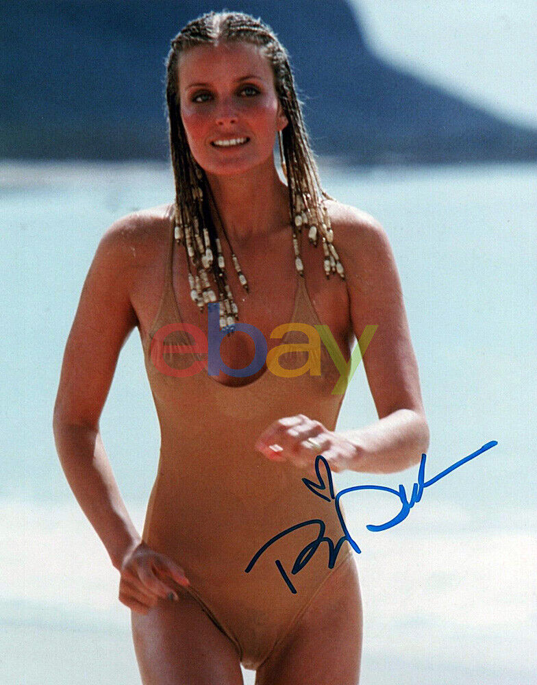 Bo Derek 10 Sexy Actress On Beach Signed 8x10 Autographed Photo Poster painting reprint