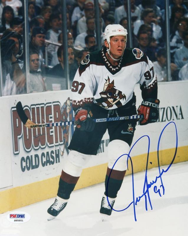 Coyotes Jeremy Roenick Signed Authentic 8X10 Photo Poster painting Autographed PSA/DNA #S85851