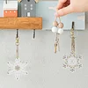 Schneeflocken-Diamant-Malerei-Schl&uuml;sselanh&auml;nger-Tier doppelseitig f&uuml;r die Handtaschen-Dekoration f&uuml;r Erwachsene