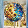 DIY Double Sided Special Shaped Glitter Sunflower Butterfly Diamond Art Hanging Kit
