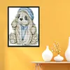 Blue Hat Rabbit-14CT Stamped Cross Stitch Kit(17x20cm)