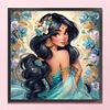 Disney Princess Jasmine-18CT Stamped Cross Stitch 50*50cm/19.69*19.69in tapestrymarket