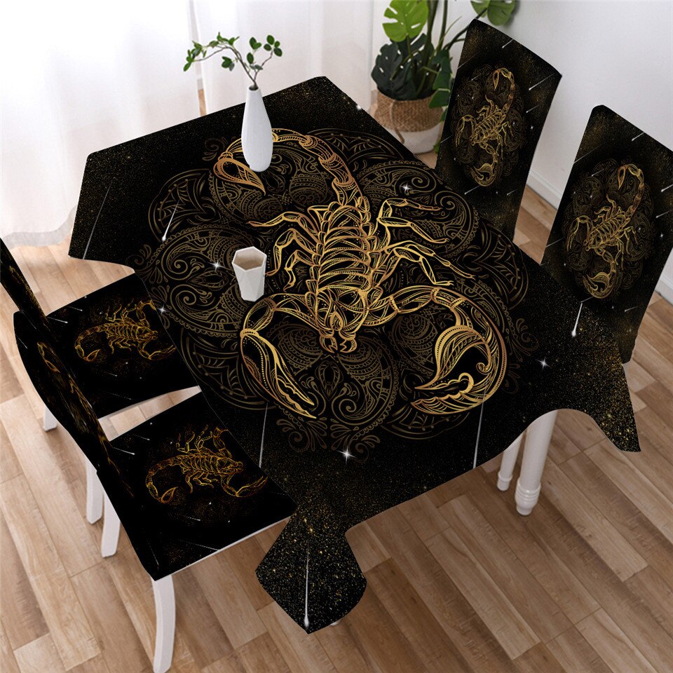 

Golden Mandala - Tablecloth Without Chair Cover, 140*180cm, 501 Original