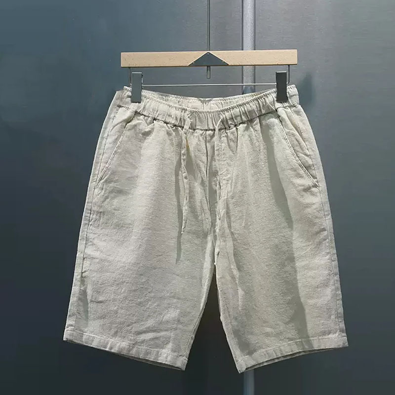 Men's Cotton And Linen Shorts