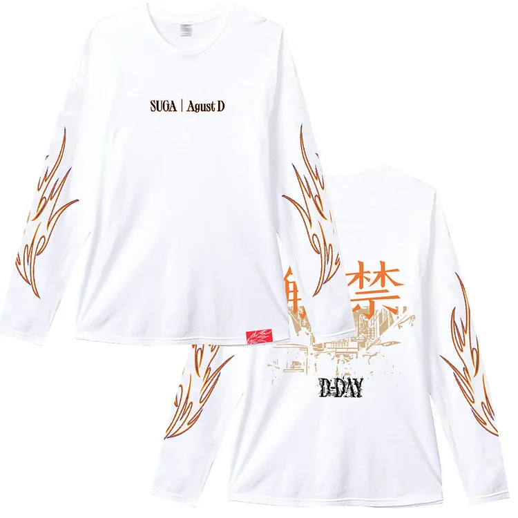 BTS SUGA Agust D TOUR 'D-DAY' Long Sleeve Shirt