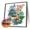 Diamond Painting-DIY Crystal Rhinestone Kaffe Butterfly