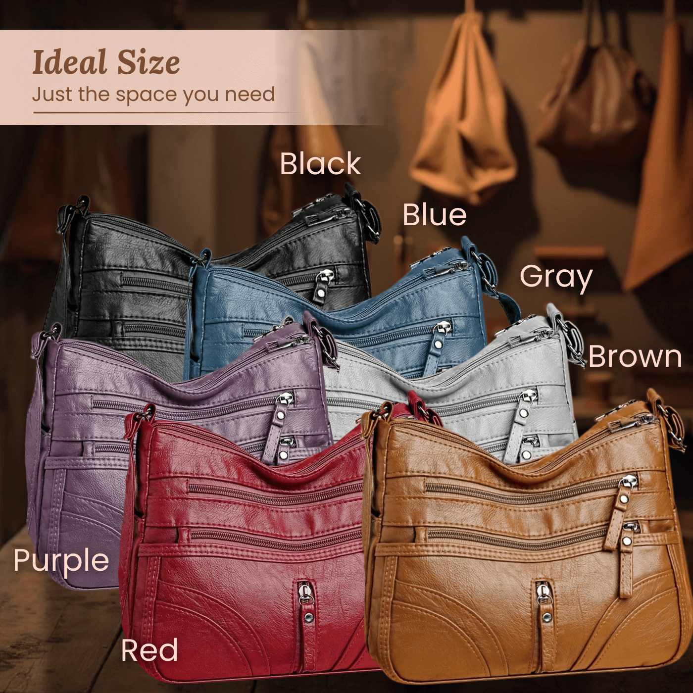Closing Sale | Emanuela&rsquo;s Multi-Pocket | Shoulder Bag