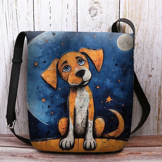 Style & Comfort for Mature Women Women's Dog Print Crossbody Bag