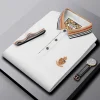 Men's High-end Mulberry Silk Loose Business Casual POLO Shirt