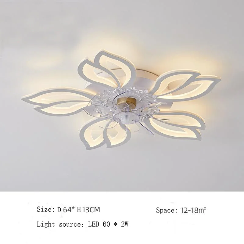 Modern and Simple Petal Ceiling Fan Light Led Ceiling Fan Light