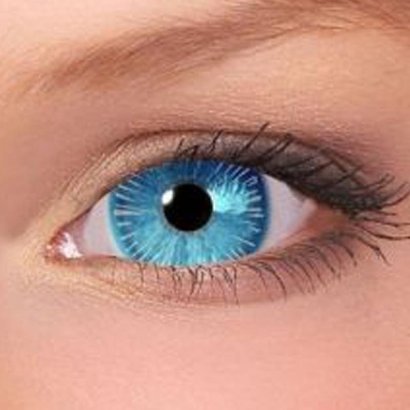 Bright color firework blue eyes (12 months) contact lenses