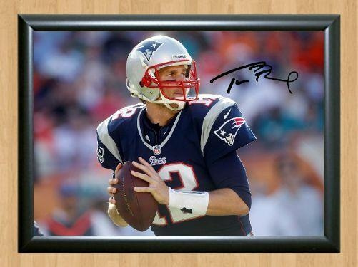 Tom Brady New England Patriots NFL Rugby AFL Signed Autographed Photo Poster painting Poster Print Memorabilia A4 Size