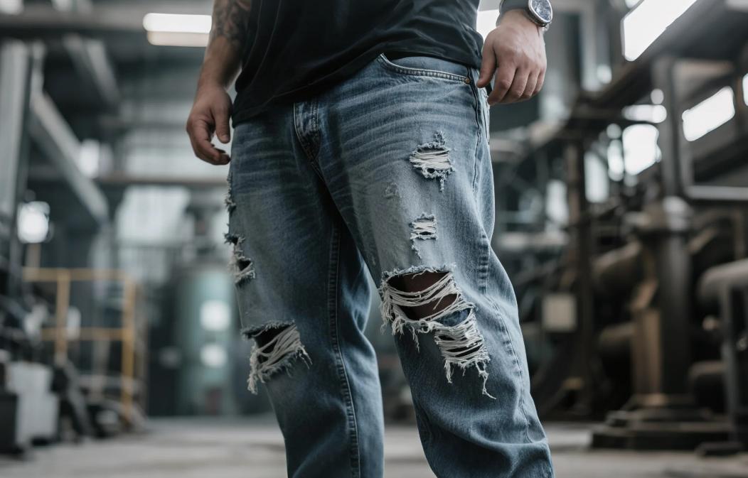 BigTallKings' big and tall distressed jeans