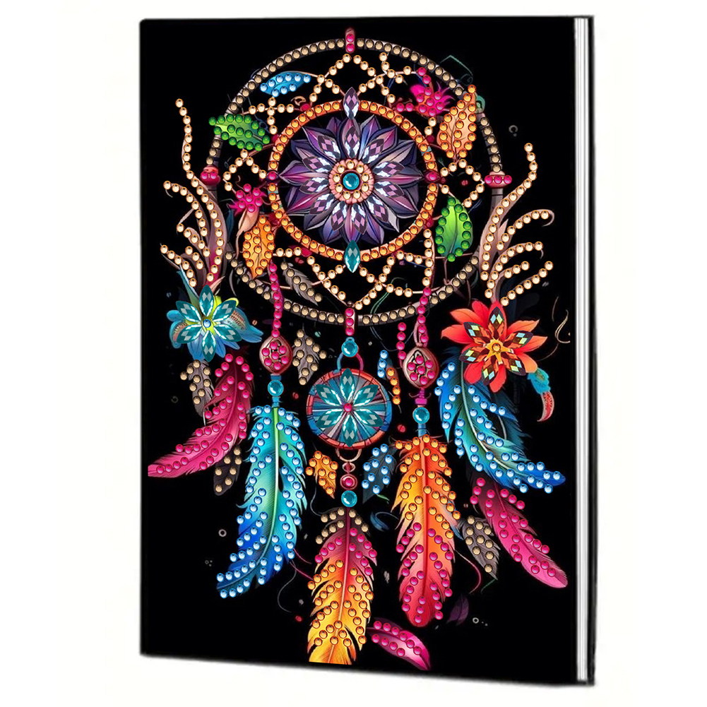 50 Pages A5 Special Shaped Dream Catcher 5D Diamond Drawing Book Art for Teens