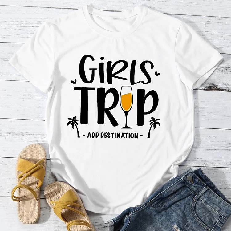 Personalized Vacation Girls Trip T-Shirt Tee-014204