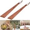 2Pcs Outdoor Wooden Spatula Anti-Scalding Cooking Spatula Utensils Kitchen Tools