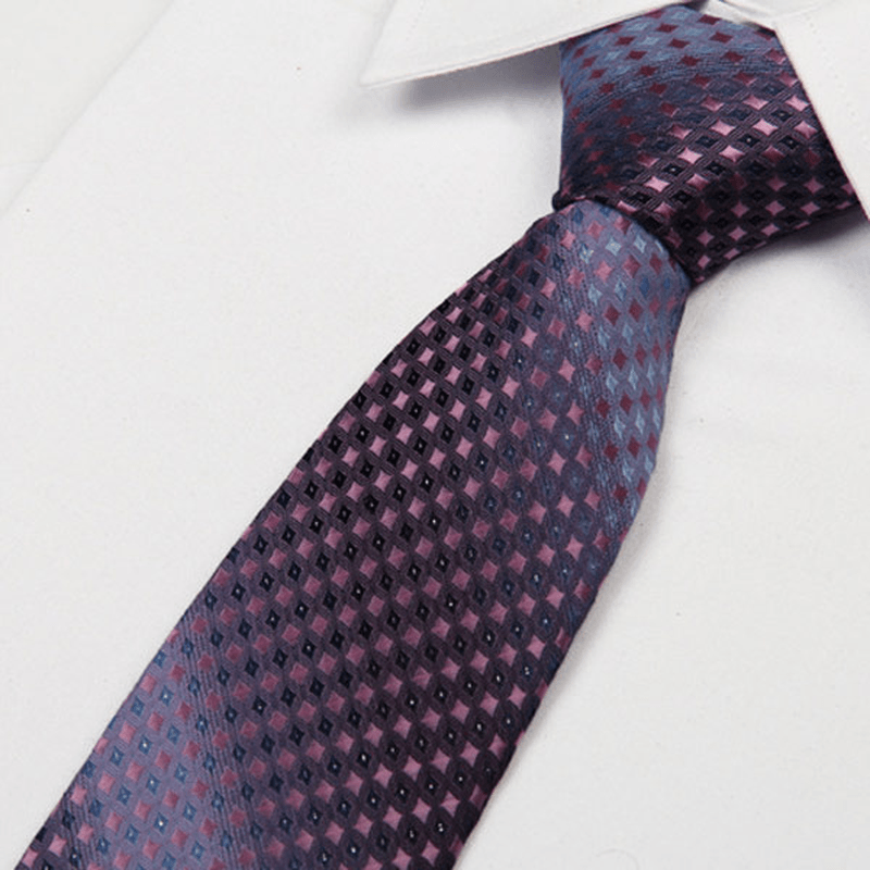Mens Arrow Type Business Jacquard Dot Pattern Ties