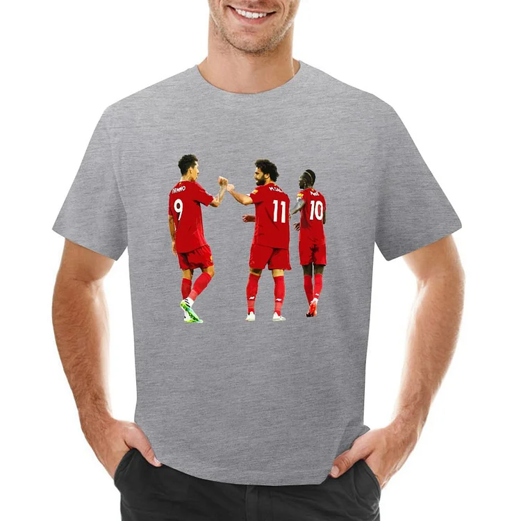 Deadly Trio Firmino Inspired M.Salah Mane  Men's Soccer Culture Tee