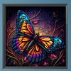 Diamond Painting-Square AB Drill Flower Butterfly(35*35CM)