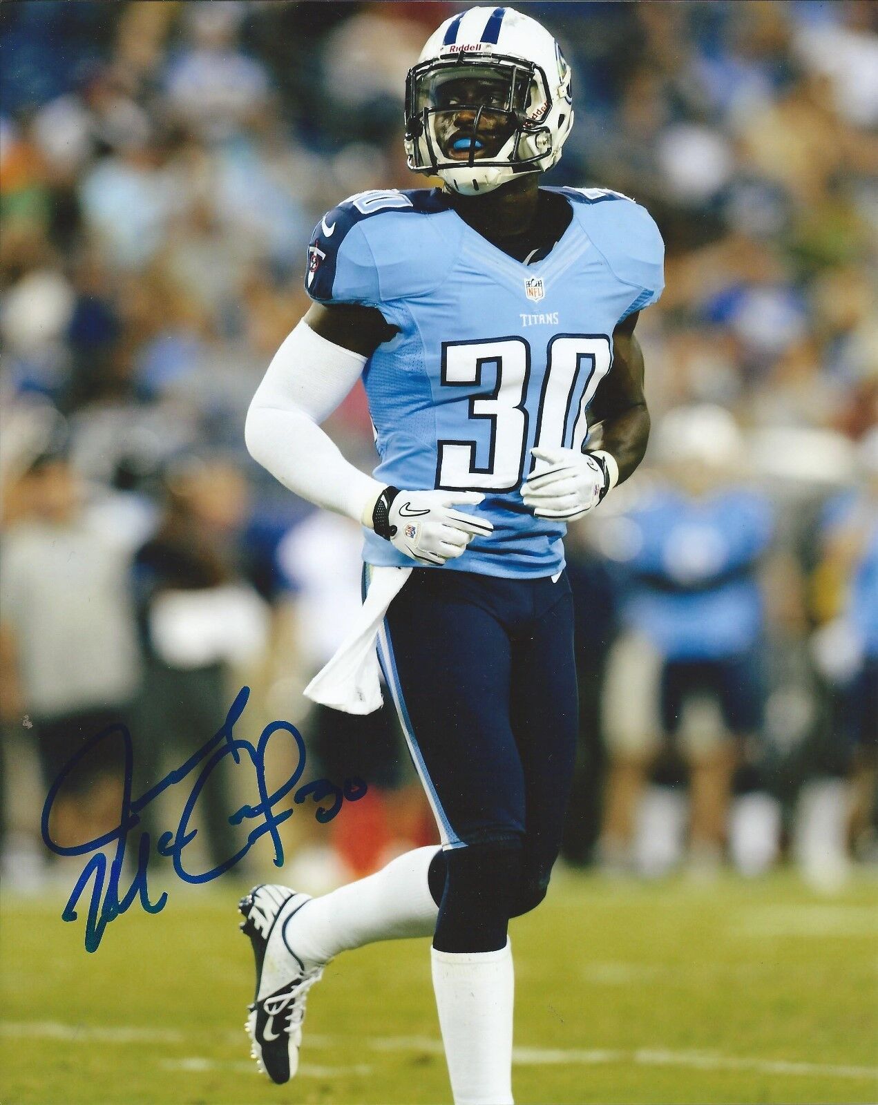 JASON MCCOURTY signed autographed TENNESSEE TITANS 8X10 Photo Poster painting w/COA PROOF