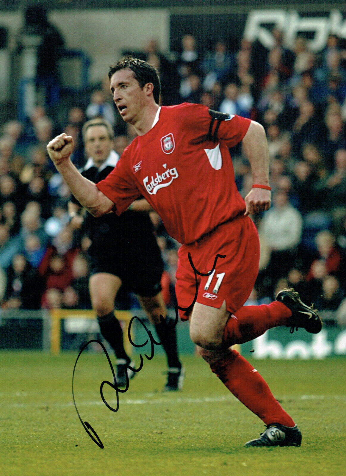 Robbie FOWLER Signed Autograph 16x12 LIVERPOOL Goal Scoring Photo Poster painting AFTAL COA