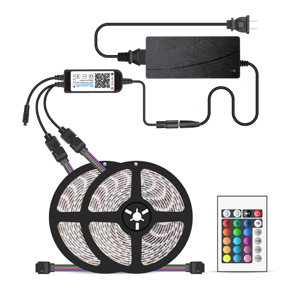 

10m RGB LED Strip Light Waterproof Bluetooth Tape Lamp w/ Remote Control, Us, 501 Original