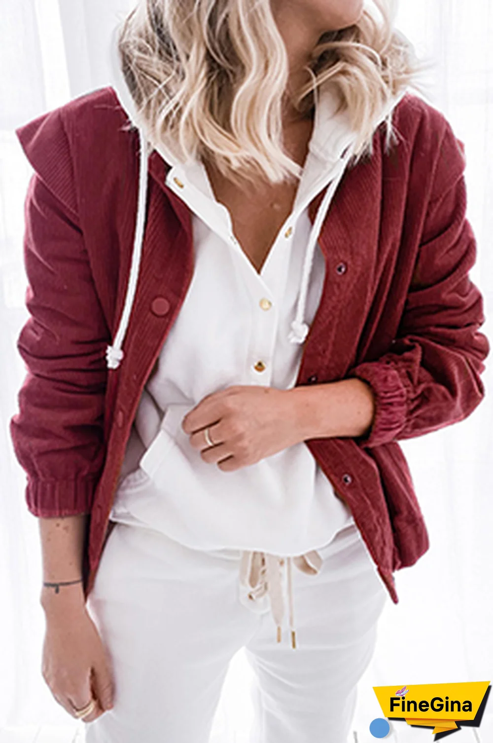 Casual Solid Split Joint Buckle Turndown Collar Outerwear