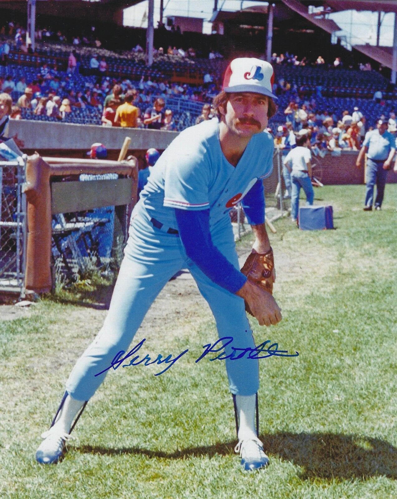 Autographed 8X10 GERRY PIRTLE Montreal Expos Photo Poster painting - w/COA