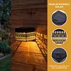 Iron Hollowed-out Solar Lantern Light Waterproof Solar-powered Atmosphere Lights Dustproof Decorative Mandalas Light for Courtyard Garden Corridor Balcony