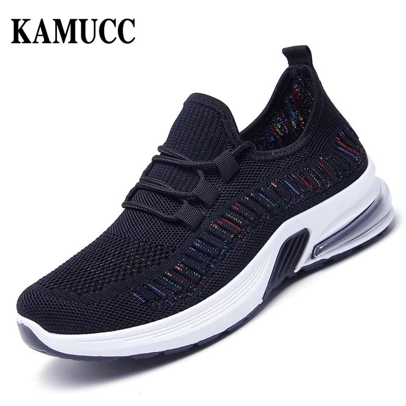Women Sneakers Casual Shoes Comfortable Mesh Lace-Up Ladies Sport Shoes Wedges Chunky Women's Vulcanized Shoes Females Sneakers