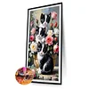 Diamond Painting - Full Round Drill - Cat and Flowers(Canvas|40*70cm)