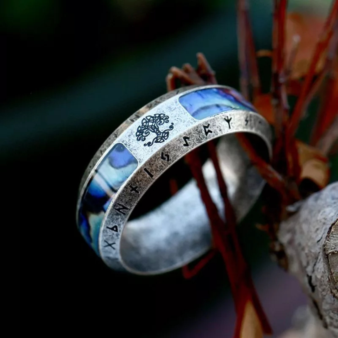 Viking Tree of Life Stainless Steel Ring