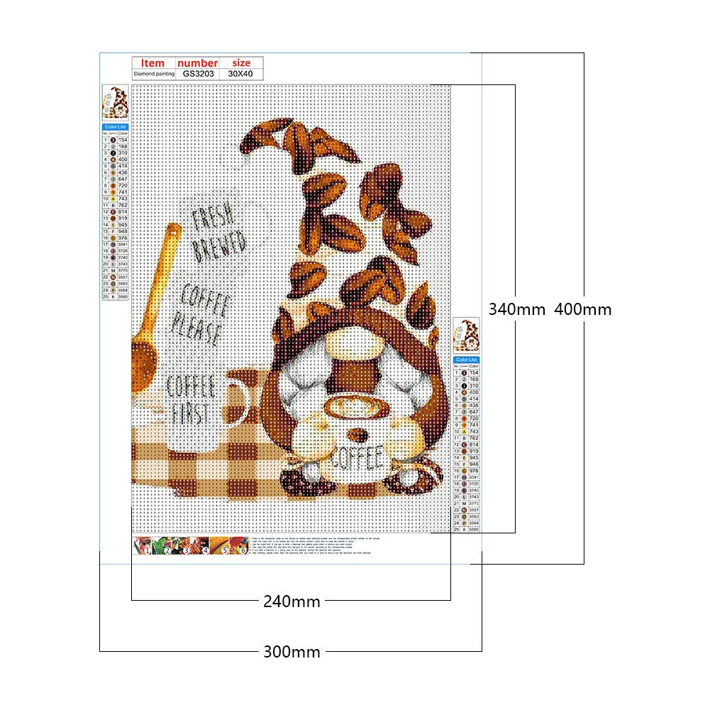 Diamond Painting - Full Round Drill - Coffee Bean Goblin(30*40cm)