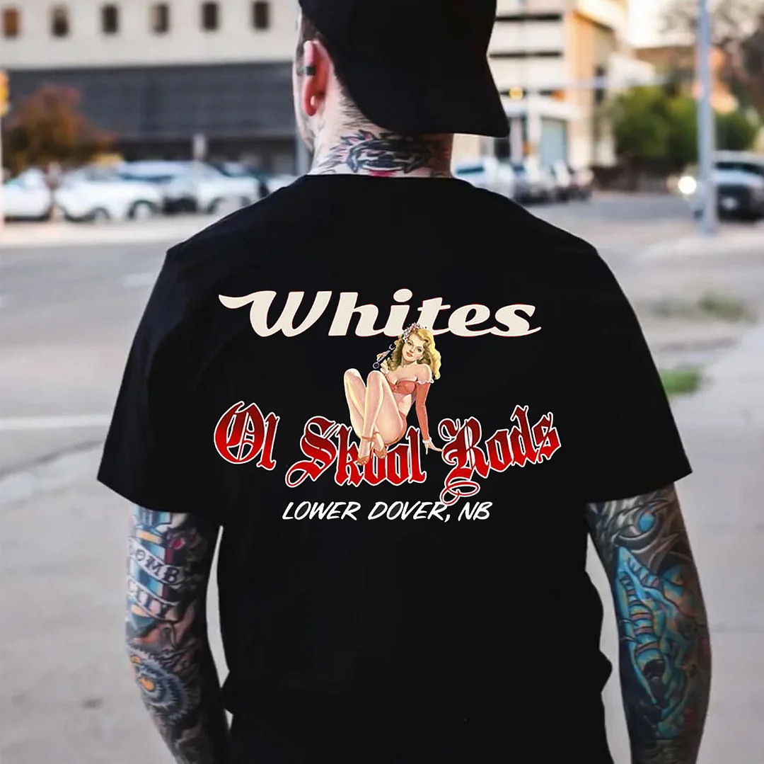 WHITES DL SKOOL RODS Sexy Lady Print Men's T-shirt