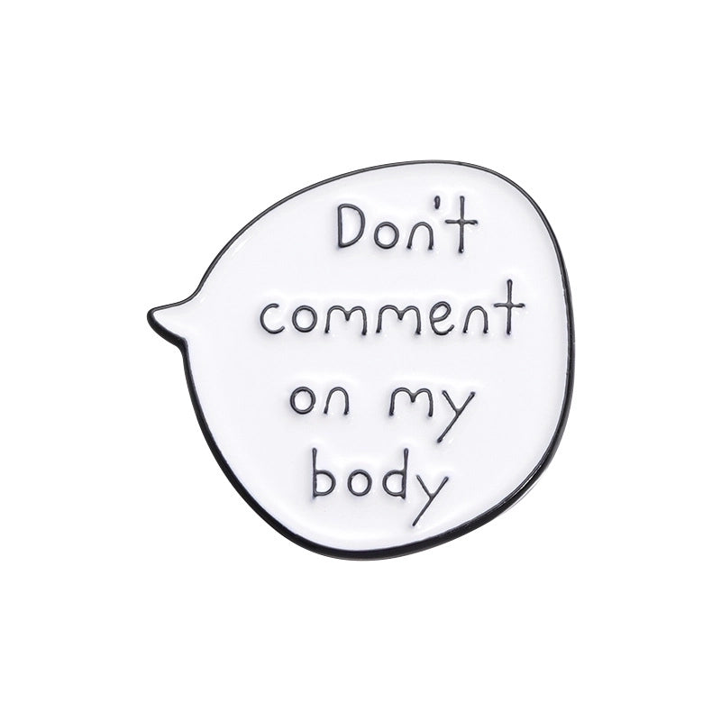 Cartoon Style Modern Style Letter Alloy Stamping Stoving Varnish Plating Women’s Brooches