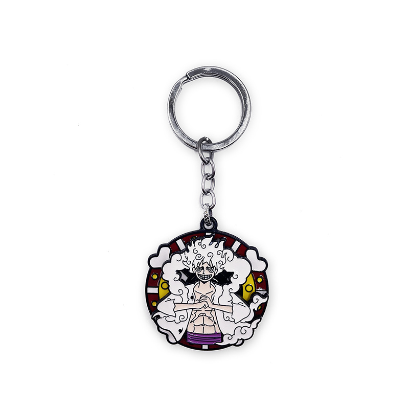 Anime Pirate King Nautical King Charms Rotatable Metal Keychain