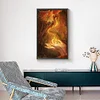 >SALE<5D Diamond Painting Fire Dragon Full Round Drill Rhinestone DIY Wall Arts