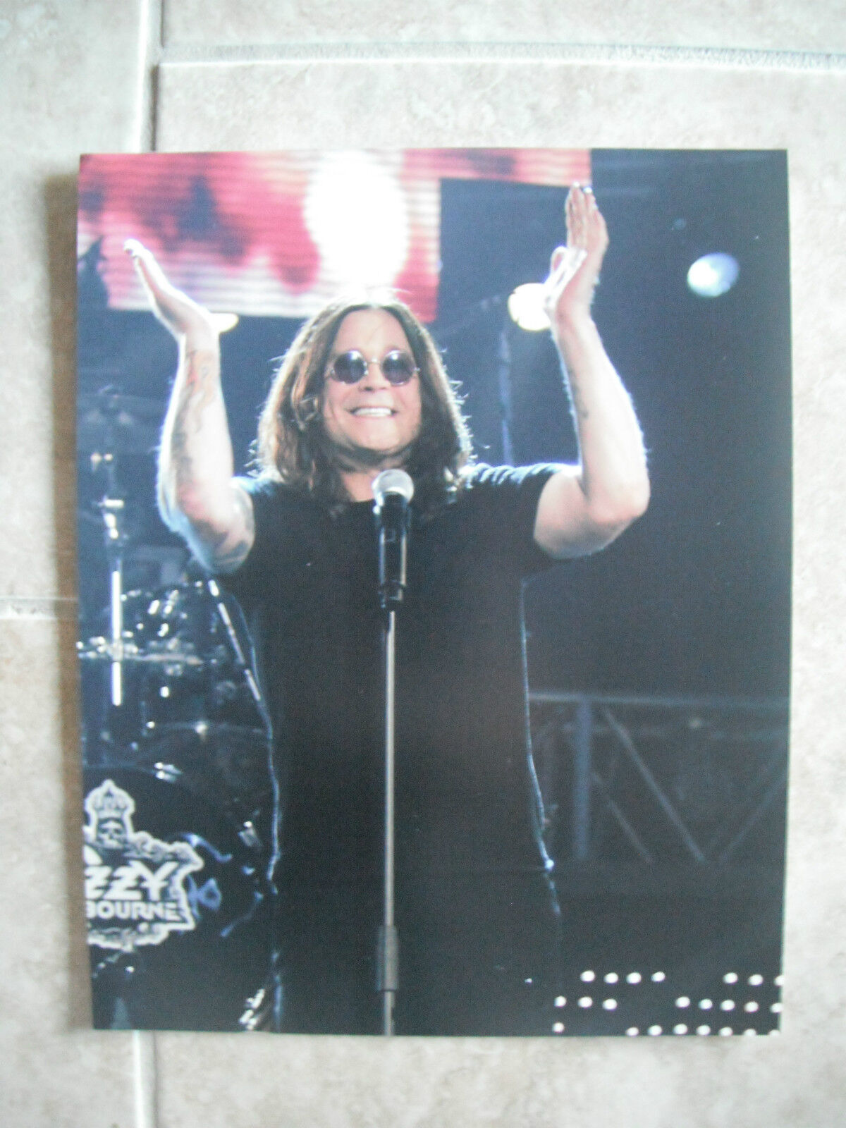 Ozzy Osbourne Live Color 11x14 Promo Photo Poster painting Black Sabbath #2