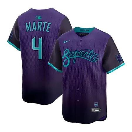 Youth Arizona Diamondbacks #4 Ketel Marte  Purple 2025 City Connect Limited Player Jersey