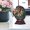 Diamond Painting Lion Acrylic Desktop Decor with Light