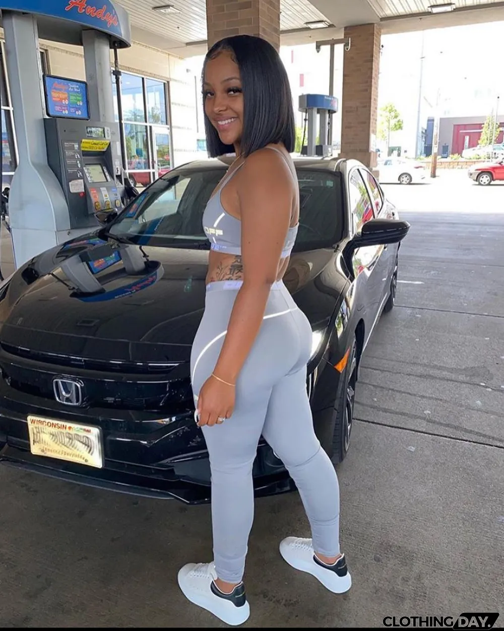 Casual Sports Cami Top And Pants 2 Piece Sets