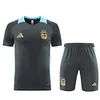 2025 Argentina Dark Gray Short-Sleeve Training Kit